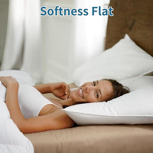 SILUI Pillows Queen Size Set of 4 Pack Soft Medium Support Hypoallergenic Plush Down Alternative Bed Pillow for Back, Stomach or Side Sleepers,20x30in