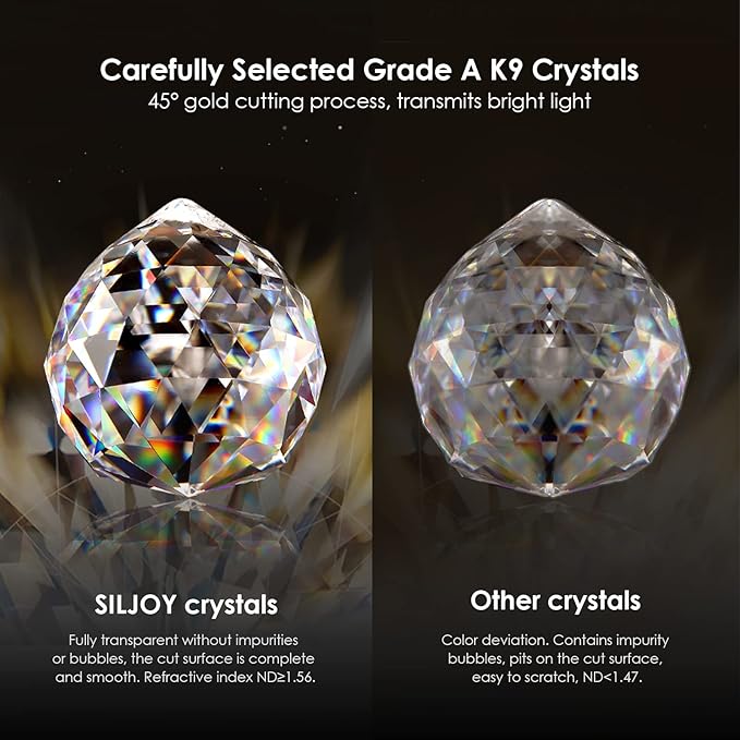 Siljoy Modern Crystal Chandelier 6-Lights Rectangular Flush Mount Pendant Ceiling Light Fixture Rectangle K9 Crystal Raindrop Chandelier for Dining Living Room Kitchen Island L31.5'' x W10'' x H10'