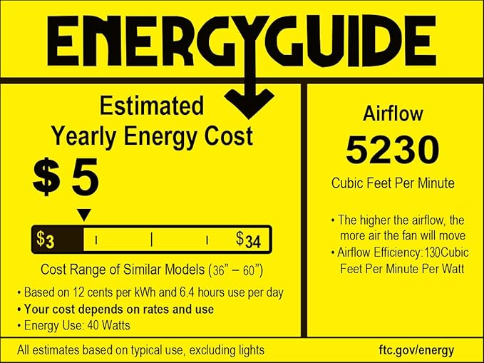 Sofucor 52" Ceiling Fan no Light, Outdoor Ceiling Fan Without Light Wood Ceiling Fan with Remote Control, 3 Blade Ceiling Fan with Quiet Energy Saving Motor, 6 Speeds, Brown Wood