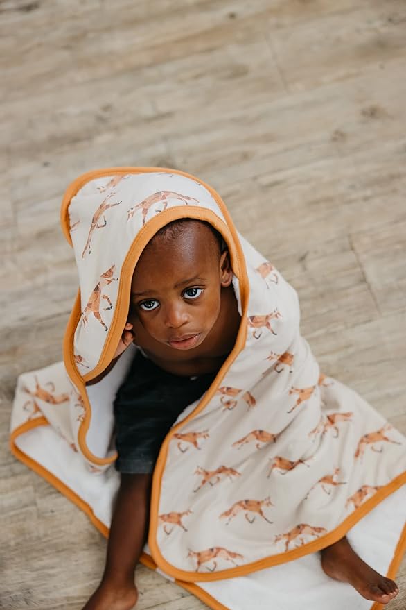 Copper Pearl Hooded Bath Towels Premium Knit/Terry Cloth Baby Towels with Hood, Pockets, and Cool Designs - Great to Gift and Make Bath Time Fun - Baby Bath Towel, Swift