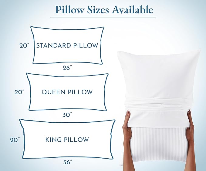 California Design Den 2-Pack Bed Pillows Queen Size Set of 2 for Sleeping, Cooling Luxury Hotel Pillows, for Back, Stomach or Side Sleepers