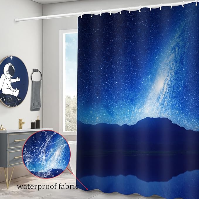 Fish Shower Curtain for Bathroom Colorful Fish Shower Curtains Home Bathroom Bathtubs Ocean Underwater World Fish Decor Polyester Shower Curtain Waterproof Washable Durable 12 Hooks 72"x72"