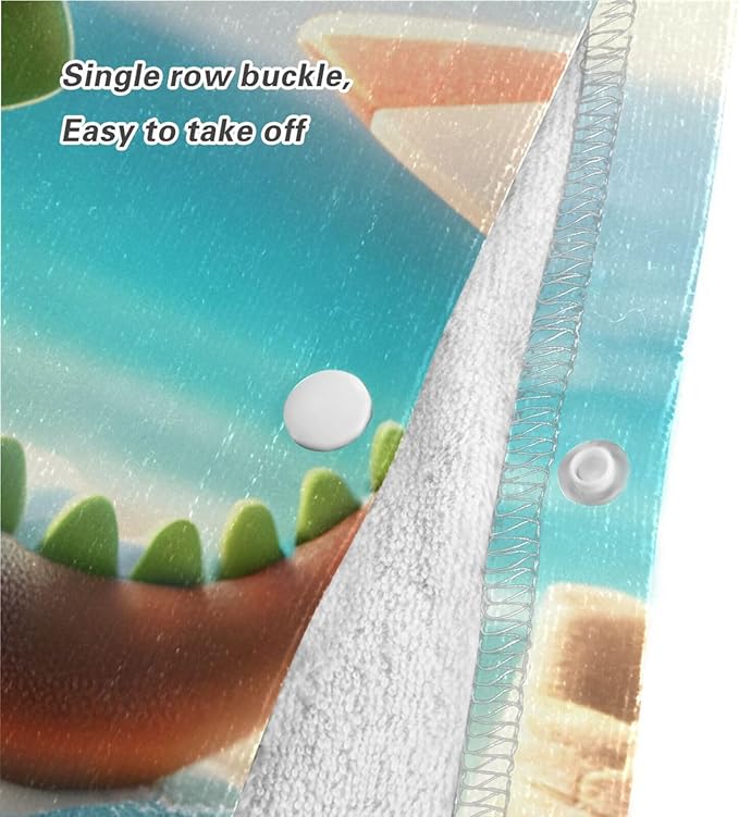 senya Kids Beach Towel, Dinosaur Beach Hooded Bath Pool Beach Towel Wrap Cover-ups Beach Poncho for Boys Girls