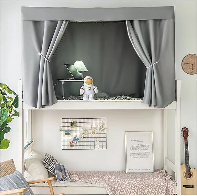 Dorm Home Solid Thicken Bunk Blackout Bed Curtains Cloth Bed Canopy Students Single Sleeper,1panel