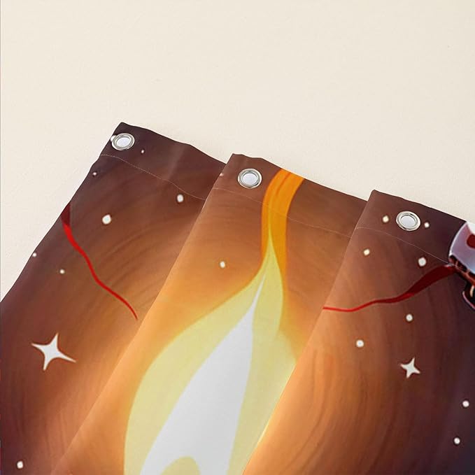 AILONEN Skull Shower Curtain for Bathroom,Red Rose Terror Snake Skull Bath Curtain,Goth Skull Skeleton Print Waterproof Curtain with 12 Plastic Hooks, 72" W*96" H