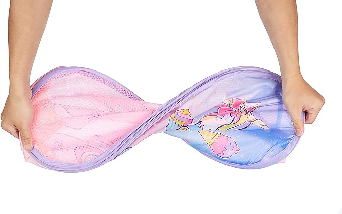 Idea Nuova JoJo Siwa Pop Up Hamper with Durable Carry Handles, 21'' H x 13.5'' W X 13.5'' L