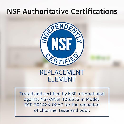 Overbest NSF Certified Pitcher Water Filter, Replacement for Brita® Pitchers and Dispensers, Brita® Classic 35557, OB03, Mavea® 107007, and More, Includes 2 Filters