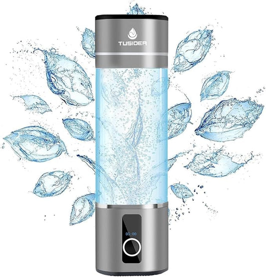 Hydrogen Water Bottle-2024 Advanced 6000ppb Hydrogen Ionized Alkaline Water Generator,Chlorine-Free,SPE/pem Technology,Dupont Membrane,Enhances Metabolism & Immunity. Perfect Health Gift