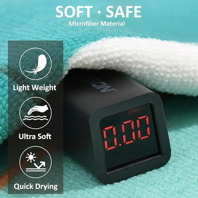 Hooded Kids Beach Towels - Toddler Bath Towel Girls Boys Swim Cover-ups for Ages 1 to 6 Kids Pool Towels Quick Dry Lightweight Soft Microfiber Poncho Towel 24x23(Shark SkyBlue)