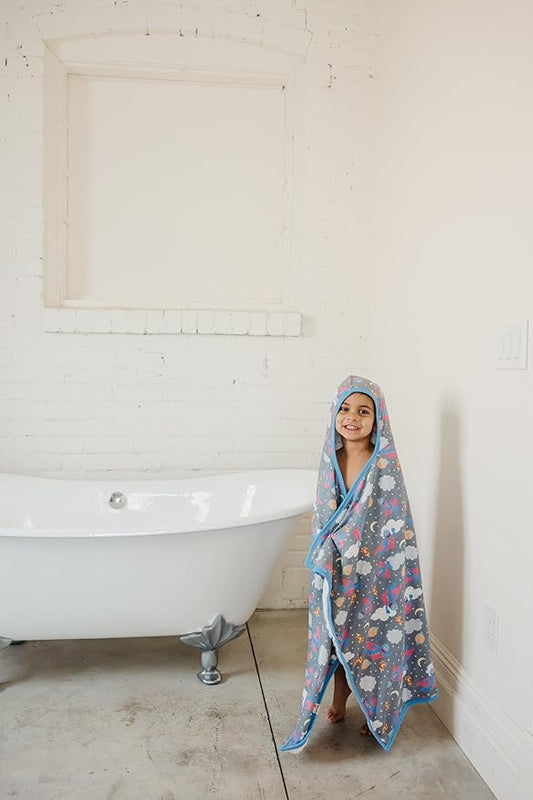 Copper Pearl Hooded Bath Towels Premium Knit/Terry Cloth Toddler Towels with Hood, Pockets, and Cool Designs - Great to Gift and Make Bath Time Fun - Big Kids Hooded Towel, Super Grover