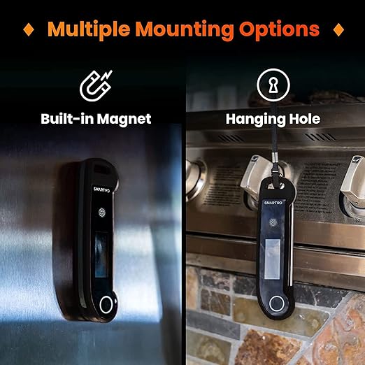 SMARTRO ST49 Digital Thermocouple Instant-Read Meat Thermometer with Ambidextrous Backlit for Food, Grilling, BBQ, Kitchen Cooking, Oil Deep Frying and Candy