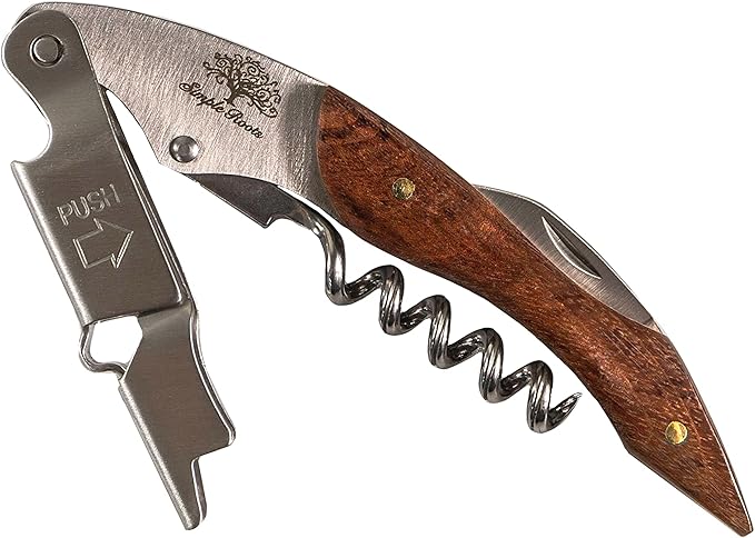 Simple Roots Classic Wine Opener - Best Sellers Classic Corkscrew for Wine Bottles, Manual Durable Bottle Opener for Servers, Bartenders, Cork Screws & More!