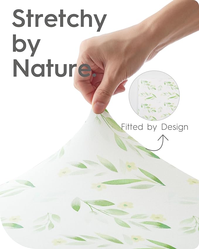 Crib Sheets for Boy Girl, Premium Soft Crib Mattress Fitted Sheet, Ultra Breathable Baby Sheets, Super Stretchy Baby Bed Sheets 28''x52''x9'' Extra Deep Pocket, 2 Pack