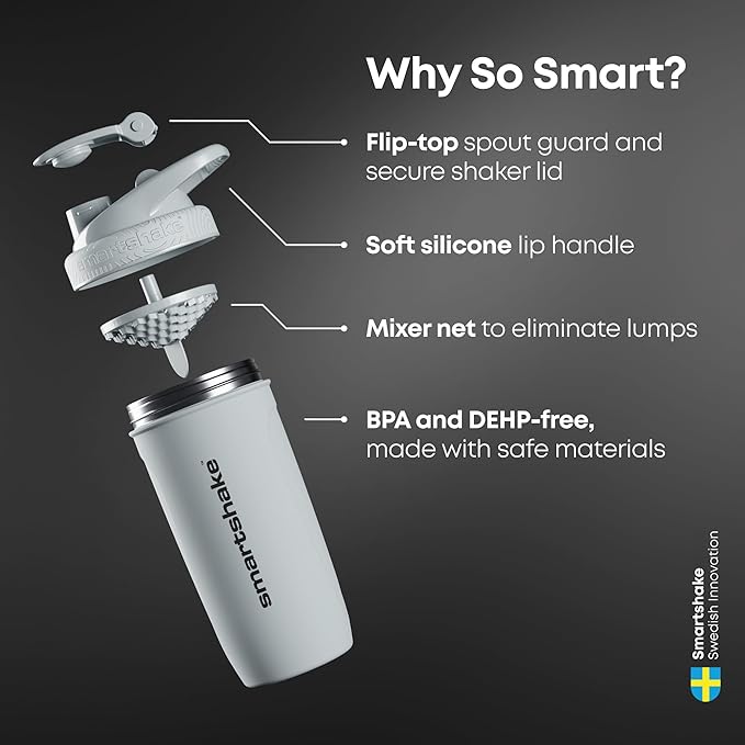 Smartshake Reforce Stainless Steel, 900 ml, Grey
