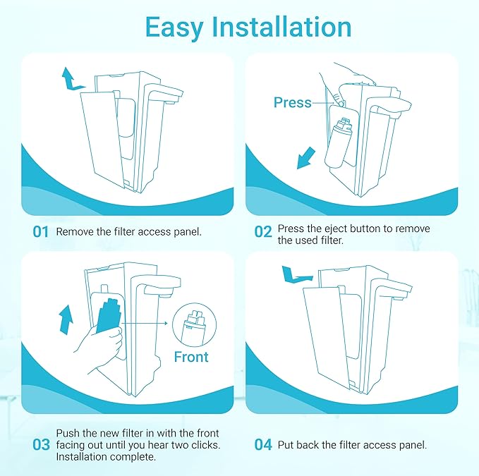 AQUA CREST Water Filter Replacement, Replacement for Britaยฎ Hub Instant Powerful Countertop Water Filter System, 87340, 6 Months, Pack of 1
