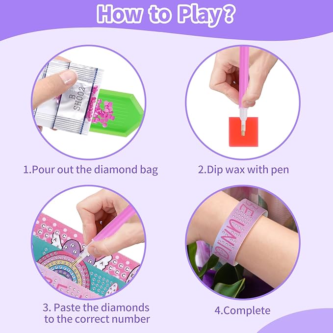 Unicorn Gifts for Girls 3 4 5 6 7 8 Years Old, Unicorn Toys with Plush Light Up Star Pillow Blanket Diamond Art Bracelet Graduation Birthday Gifts for Girls