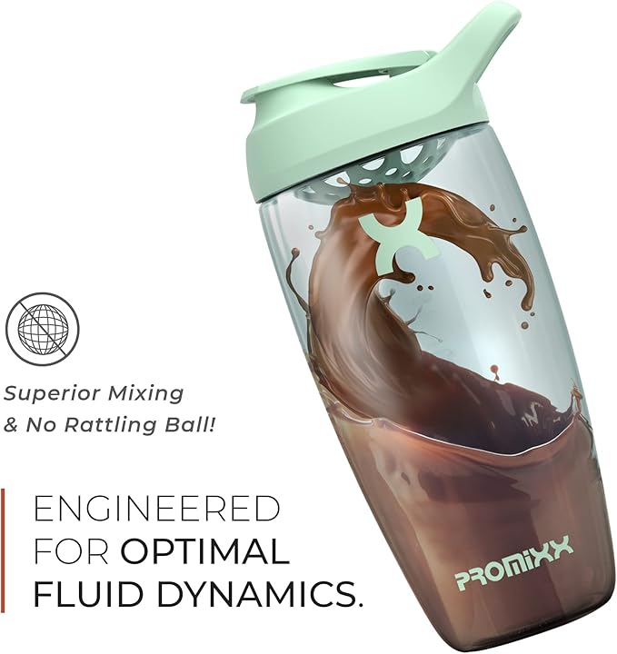 Promixx PURSUIT Protein Shaker Bottle – Premium Sports Blender Bottles for Protein Mixes and Supplement Shakes – Easy Clean, Durable Protein Shaker Cup