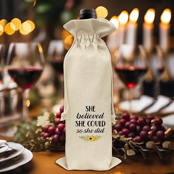 HOIJAUMAI Graduation Gifts for Women Her Graduation Gifts for Daughter Sister Granddaughter Pairs Well with Graduating Wine Bag Graduation Wine Gift Bags