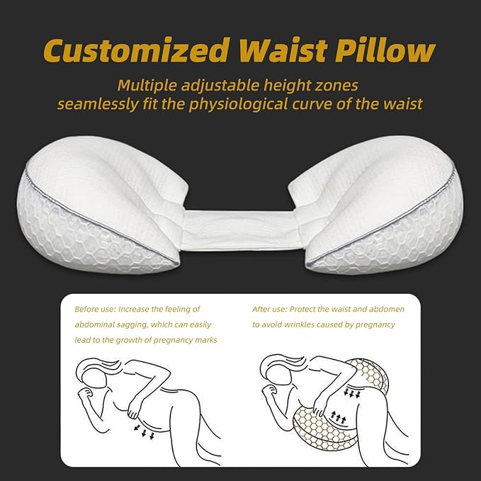 Pregnancy Pillows for Sleeping, Maternity Pillow for Pregnant Women with Pillow Cover, Detachable Body Pillow for Pregnant Women, Pregnancy Wedge Pillows Support for Back, Legs, Belly, HIPS(Grey)