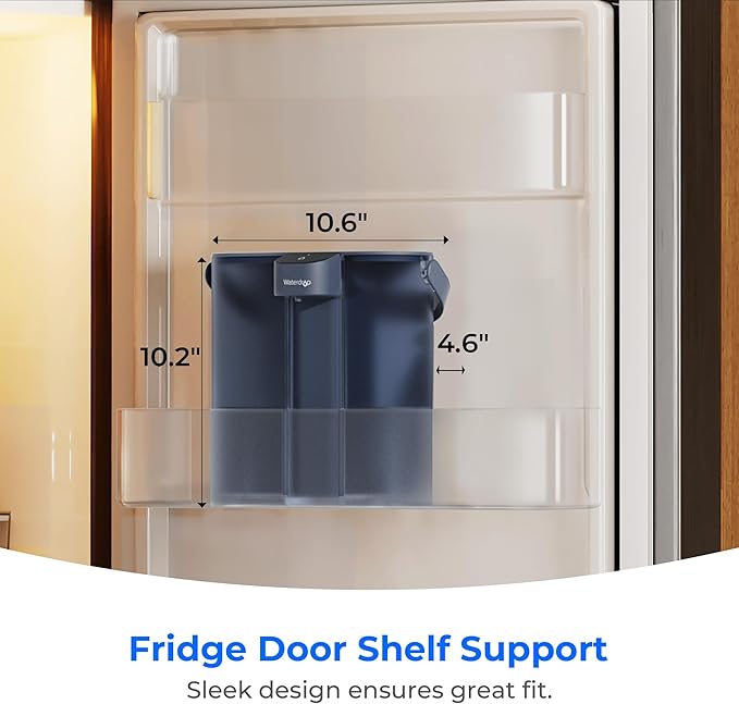 Waterdrop Compact Electric Water Filter Pitcher, Dispenser, 200-Gallon Water Filter for Fridge, NSF/ANSI 42&53&401, Reduce PFAS, Lead, Chlorine, 14-Cup, Blue, with 1 Filter, ๐๐จ๐๐ฌ ๐ง๐จ๐ญ Lower TDS