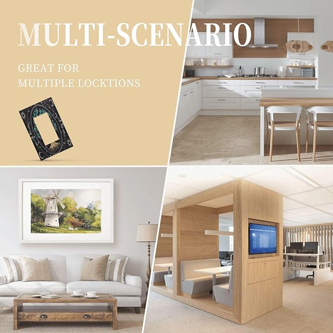 Tree of Life Blackground 1 Gang Rocker Light Switch Plate Hippie Sun Moon Star Single Decora Outlet Wall Plate Cover Faceplate Decorative Switchplate GFCI for Bathroom Bedroom Living Room Decorate