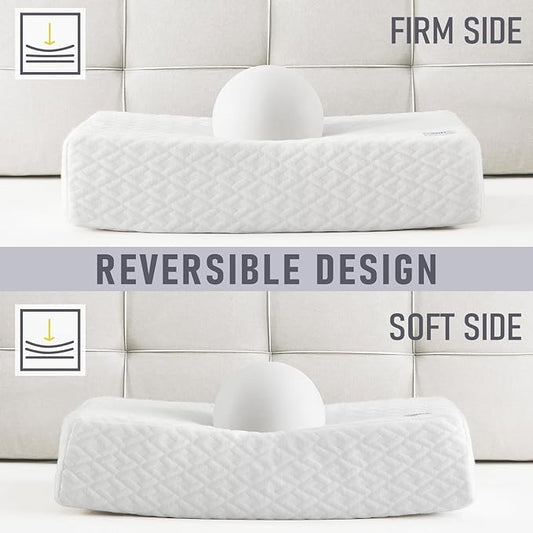 HARBOREST Cube Pillow - Side Sleeper Pillow for Neck and Shoulder Pain, Memory Foam Pillow Cube Pro with Adjustable Firmness,24"x12"x5"