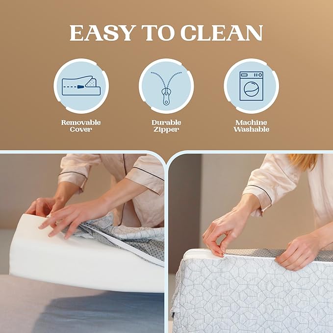 FeelAtHome Bed Gap Filler for Full Bed | Bed Wedge Pillow for Headboard to Close The Gap (0-8") Between Headboard and Mattress - Full Size (54"x10"x5")