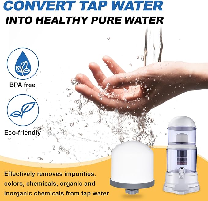 4Pack Replacement Ceramic Dome Water Filter 0.2 to 0.5 micron for Countertop Portable Water Purification System