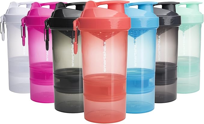 smartshake Smartshake Original 2GO, 20 oz Shaker Cup, Blue (Packaging May Vary)