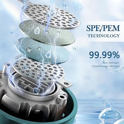 Hydrogen Water Bottle 13.5 OZ (400ml) Portable Hydrogen Water Ionizer Machine with SPE PEM Technology LED Display Hydrogen Water Generator for Home Travel Office Exercise