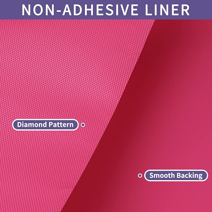 Kitchen Shelf Liner Drawer Liners, Non-Adhesive Refrigerator Liners Waterproof Fridge Mats with Strong Durable Kitchen Cabinets Mat for Drawers, Shelves, Pantry