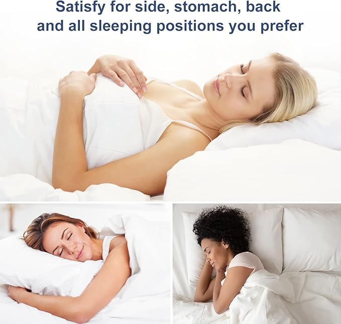CozyLux Pillows Standard Size Set of 2, Hotel Quality Bed Pillows for Sleeping 2 Pack, Cooling Pillows for Side Back and Stomach Sleepers, Down Alternative Luxury Soft Supportive Pillows (18x26)