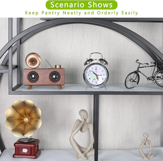 HooTown Shelf Liner Kitchen Cabinet Drawer Mats 17.5 Inch Wide x 78.7 Inch Long, Non Skid EVA Plastic Washable Oil Proof Pad for RV Drawer, Dish Plate Slippery Protection, White