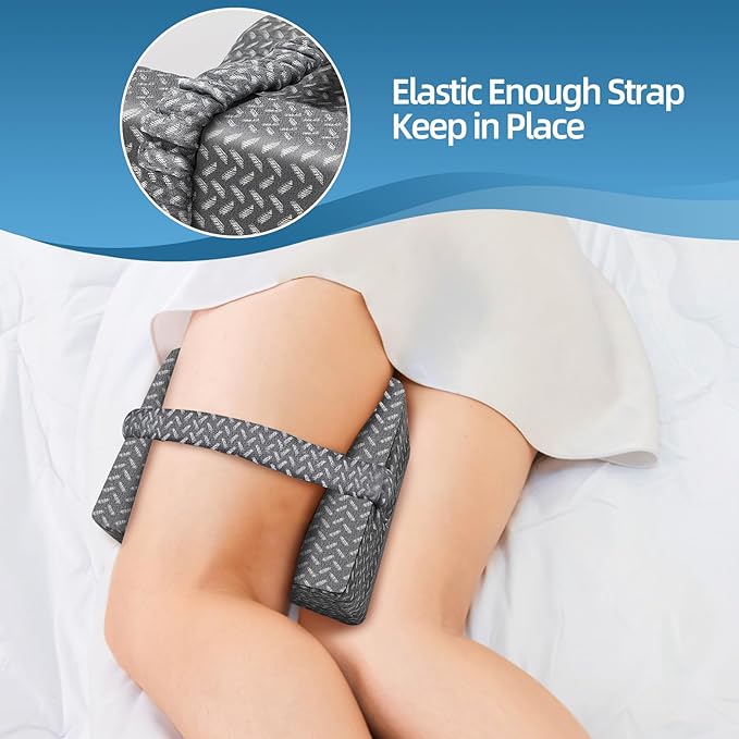 Knee Pillow,knee pillow for side sleepers,Leg Pillow,side sleeper leg pillow, Memory Foam Knee Pillow, Suitable for leg, back, knee pain, improve sleep quality