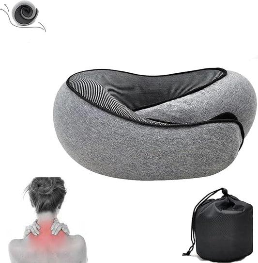 2024 New Neck Pillow, Wander Plus Travel Neck Pillow, Aircraft Memory Foam Travel Neck Pillow (Grey), OPZ-416 UPC-749799937905