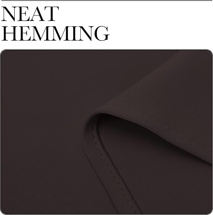 NICETOWN Blackout Curtain Panels for Bedroom Window, Triple Weave Microfiber Energy Saving Thermal Insulated Solid Grommet Blackout Draperies and Drapes(One Pair, 34 inches by 45 inches, Toffee Brown)