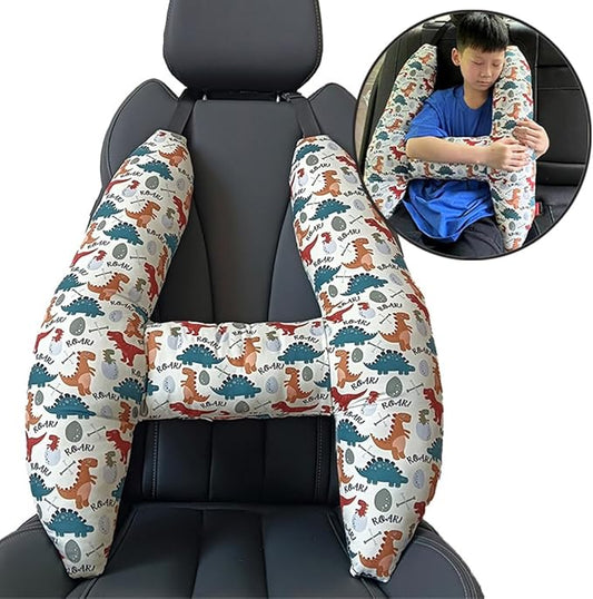 Car Travel Pillow for Kids Adults Soft Neck Pillow Head and Body Support Pillow Breathable Seat Pillow Car Aircraft Travel Pillow Neck Support Pillow Cushion for Long Journey Travel Accessories