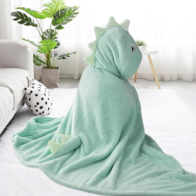 Kids Hooded Bath Towels Beach Towel Girls Boys Soft Swim Pool Cover Up Super Absorbent Cute Cartoon Animal