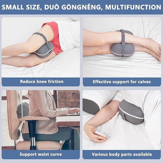 Knee Leg Pillow Shaping Pillow for Side Sleepers with Cooling Cover of Slow Rebound Memory Foam to Release Leg Pressure
