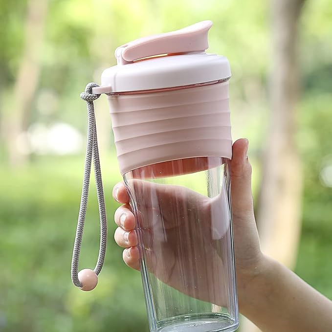 Shaker Bottle for Protein Mixes,24 oz,Protein Shaker Bottles with Whisk Ball, Mixer Bottle, Protein Bottle,Portable Pre Workout Whey Protein Drink Shaker Cup,Pink