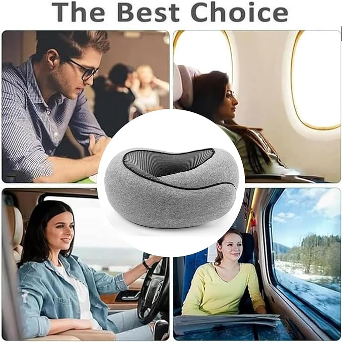 Travel Neck Pillows for Airplanes 2024 New Travel Pillow Neck Travel Pillow Memory Foam Airplane Pillow Soft Airplane Neck Pillow(Dark Blue)