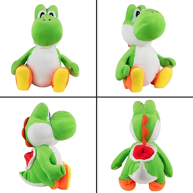Franco Kids Bedding Super Soft Plush Cuddle Pillow Buddy, One Size, Mario Yoshi