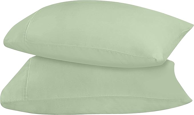 Utopia Bedding Queen Pillow Cases - 2 Pack - Envelope Closure - Soft Brushed Microfiber Fabric - Shrinkage and Fade Resistant Pillow Covers 20 X 30 Inches (Queen, Sage)