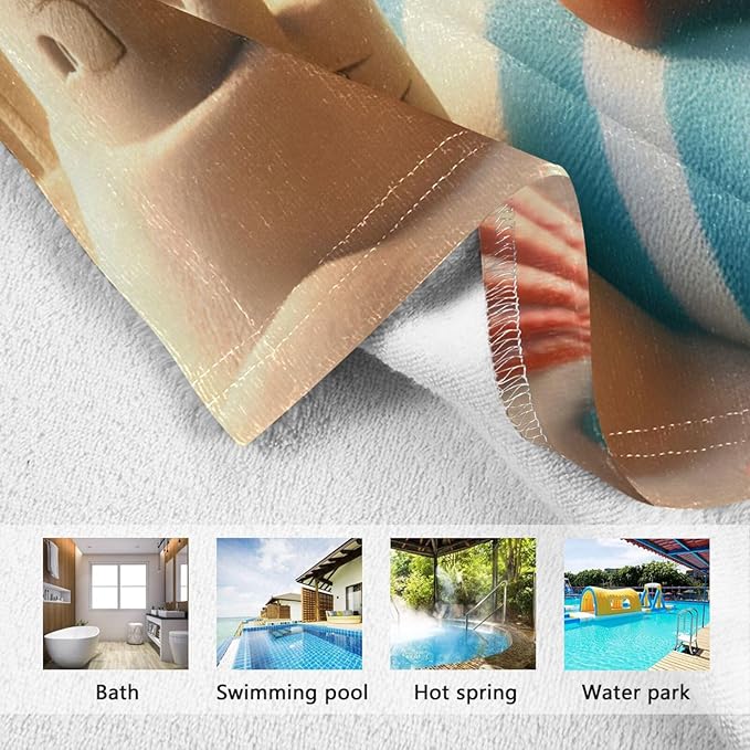 senya Kids Beach Towel, Dinosaur Beach Hooded Bath Pool Beach Towel Wrap Cover-ups Beach Poncho for Boys Girls