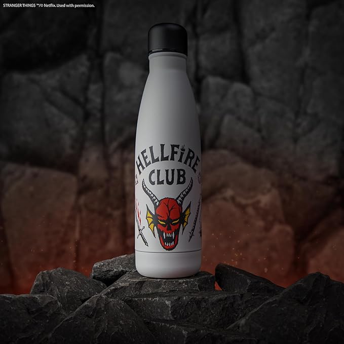 Cinereplicas Stranger Things - Hellfire Club Insulated Water Bottle - 500ml - Official License