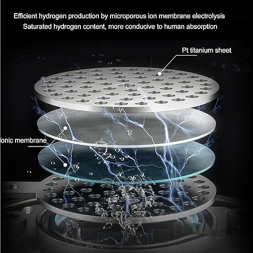 Hydrogen Water Bottle, Portable Leakproof Hydrogen Rich Water Generator, Rechargeable Sports Kettle for Family Fitness Office Travel Daily, 1.5L (Light Green)