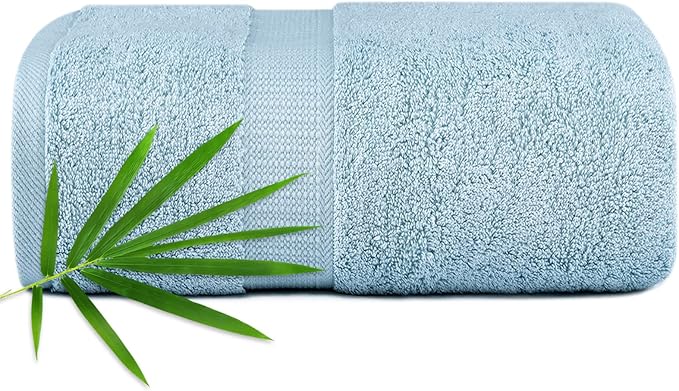 Extra Large Bath Towel Sheets for Body, Sensitive Skin, Adult Kids Baby Luxury Super Soft Highly Absorbent Oversized Towels 35" x 70" 1 Pack Aqua