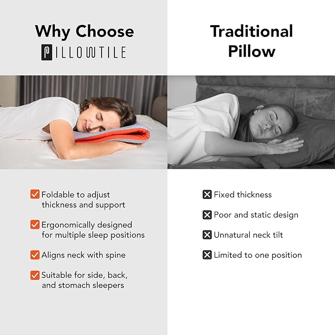 Ultra Thin Pillow 1 inch Thickness - Foldable, Rollable, Stackable - Made from Natural Latex - Low Profile, Super Flat (Firm, Pink Petal)