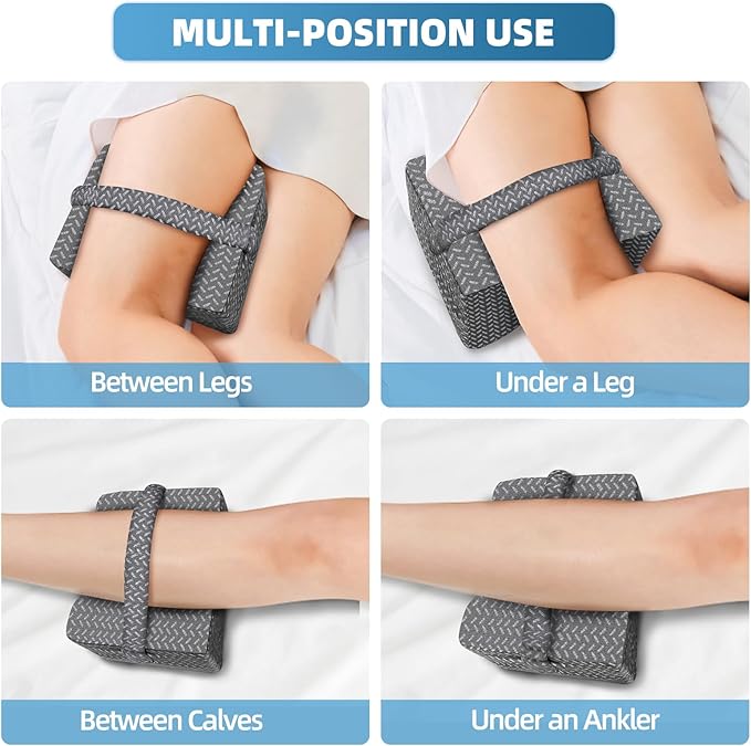Knee Pillow,knee pillow for side sleepers,Leg Pillow,side sleeper leg pillow, Memory Foam Knee Pillow, Suitable for leg, back, knee pain, improve sleep quality