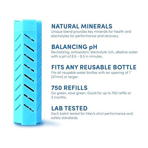 MI | Creates Alkaline Water in Any Water Bottle | Natural Mineral Infuser Stick | 9.5pH & Electrolytes